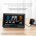 Miniatyrbild 4 av 7: Hög kvalitet WIFI Smart Väder Station Inomhus Ute Temperatur Fuktighet Mätare Väder Prognos Multifunktionell Väder Väckarklocka