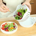Miniatyrbild 4 av 5: Hackare Grönsak Sallad Cutter Skärning Skål Grönsak skivor Skär frukt för kök verktyg
