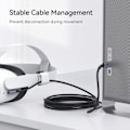 Pikkukuva 4 / 7: USB3.0 C Link C-tyypin kaapeli Oculus Quest 2 lisälaitteet 16FT/5M Maksimi 5Gbps Data siirto nopeus USB C kaapeli VR