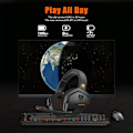 Miniatyrbild 3 av 7: Gaming Headset för PS5, PS4, XBOX,PC, Mac, 2,4GHz Ultra-låg Latency Noise Cancering Bluetooth Hörlurar Med Mic