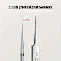 Miniatyrbilde 6 av 7: 1 Pack Extra Fine No. 5 Cellular Acne Svarthode pinsett