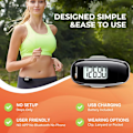 Miniatyrbild 3 av 6: 3D Pedometer for Walking, Simple Walking Step Counter USB Rechargeable Step Tracker with Backlight