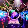 Miniatyrbillede 2 af 7: 30 stykker LED Glow Sticks Bulk Farverig RGB Glow Foam Stick  Tube Mørk Lys til jul fødselsdag bryllup fest forsyninger