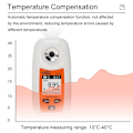 Miniatyrbillede 5 af 7: LCD Digital Refraktometer Brix Meter Frugt Juice Drik ATC Sukker Indhold Måle Instrument 0-35% Saccharometer