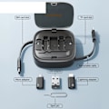 Miniatyrbillede 3 af 6: Bedste kvalitet USB C Til Tpye C kabel PD 60W til hurtig opladning data rejse multi funktionel ledning med holder opbevaring boks