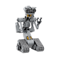 Miniatyrbillede 4 af 6: MOC film korte kredsløb militær følelsesmæssig robot byggeblok sæt til Astroed robotter model mursten legetøj