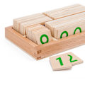Pikkukuva 5 / 6: Puinen numerot kortti 1-9000 Montessori Oppimis kortti Matematiikka Opetus Apuvälineet Esikoulu Lapset Varhaiskasvatus lelu