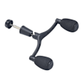 Miniatyrbillede 1 af 7: Aluminium legering fiskeri hjul dobbelt håndtag greb vippe arm snurrende hjul styr