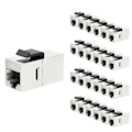 Pikkukuva 1 / 6: Coupler RJ45 Keystone Suojattu liitin Suojattu naaras naaras RJ45 Inline Coupler Keystone Jack