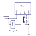 Miniatyrbild 4 av 5: 1st 3V-18V DC Bistable Flip-flop Spärr Switch Krets Modul Knapp Trigger Strömav minne