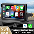 Pikkukuva 2 / 8: 7 tuuman kannettava kosketusnäyttö USB AUX Android Auto auto radio multimedia video soitin