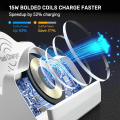 Miniatyrbilde 6 av 6: 80W 6 porter USB lader stasjon med dobbel trådløs lader stativ hurtiglading 3.0 PD rask lader