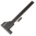 Miniatyrbild 1 av 8: Multi Träbearbetning Sliding Gauge Aluminium Legering Scribe Linjal Djup Gauge T-Square Scribing Mätning Verktyg