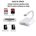 Miniatyrbild 5 av 6: 2In1 SD TF Memory Card Adapter SD Card Reader Data Converter
