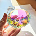 Miniatyrbild 2 av 6: 80 mm AB Färgglada K9 Kristall Diamant Pappersvikt Dekorativ Rainbow Maker Prism Glas Diamanter