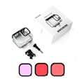 Miniatyrbillede 1 af 6: Vandtæt etui til GoPro hærdet glas linse dykning hus cover linse filter til gopro hero