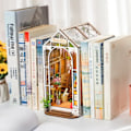 Miniatyrbilde 3 av 8: Robotime Rolife Garden Hus Bok Nook Kit Bok Hylle Innlegg Enkel Sett sammen Leker