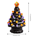 Miniatyrbillede 6 af 6: LED Træ Bord Centerpiece Halloween Dekor Keramik Træ Jule Træ Græskar Oplyst Halloween Dekorationer