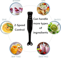 Miniatyrbild 6 av 7: Elektrisk Immersion Hand Blender Blandare Hackare Is Krossning 2-Speed Control En Hand Blandare