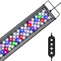 Miniatyrbilde 1 av 6: 60 cm Auto På Av Akvarium LED Lys med Timer Full Spectrum Fish Tank Lys for Vann Planter acquariam