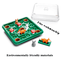 Miniatyrbillede 6 af 7: Bunny Bouncing Game Børn Puslespil Bræt Checkers Legetøj