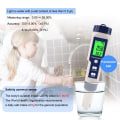 Miniatyrbillede 4 af 8: 5 in 1 TDS/EC/PH/Salinity/Ttemperatur Meter Digital Vand Kvalitet Monitor Tester for Pools, Drikke Vand, Akvarier