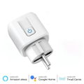 Miniatyrbillede 6 af 9: Smart Socket WiFi Smart Stik Med Strøm Overvågning Timing Funktion Voice Control Alexa Google Assistant