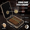 Miniatyrbillede 2 af 6: Rejse Cigar Humidor med Lighter
