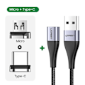 Miniatyrbilde 6 av 10: Magnetisk Lade Kabel Rask Lading USB Type C Kabel Magnet Mikro USB Data Lading Kabel
