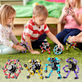 Miniatyrbild 2 av 7: 4 bitar Transformerbara Fidget Spinners Stress Lättnad Sensoriska leksaker