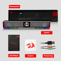 Miniatyrbillede 6 af 6: Darknets Support Bluetooth Wireless aux 3.5 surround RGB højttalere søjle sound bar