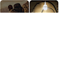 Miniatyrbild 4 av 6: Tre delar USB Uppladdningsbar LED Nödljus Utomhus Bärbar Lanternor