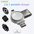 Pikkukuva 7 / 8: 2 in 1 magneetti langaton laturi Apple Watch 8 7 6 5 4 3 2 SE Ultra nopea lataus jalusta iWatch Apple Watch  Laturi