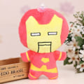 Miniatyrbild 2 av 3: Söt 4 tum Super Heroes Plysch Leksaker Tecknad Mini Anime Spider Iron Man Nyckelring