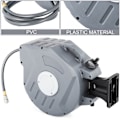 Miniatyrbilde 3 av 5: 20M Uttrekkbar Luft Slange Snelle Veggmontert PVC Slange Automatisk Rewinding Swivel Line Kompressor