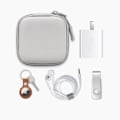 Miniatyrbilde 2 av 6: Bærbar Mini Hard Shell Digital Gadgets Oppbevaring Veske Kunstig Skinn Øretelefoner lader veske Data kabel U Disk organizer