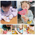 Pikkukuva 4 / 9: Sarjakuva Eläin Origami paperi leikkaus kirja lasten paperi leikkaus palapeli varhainen opetus lelut