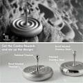 Miniatyrbilde 6 av 8: Spinning Topp Roterende Magnetisk Dekorasjon Skrivebord Dråper Spiner Leker