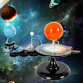 Miniatyrbillede 6 af 6: Solar System Model Roterende Solar System Jorden Og Månen Omkring Solen Børn Legetøj