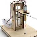 Miniatyrbilde 5 av 5: Mini skrivebord benk bor tre blokk bygg utdanning vitenskap prosjekt sett
