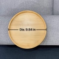 Miniatyrbild 4 av 7: Soffa Bricka Bord Soffa Armstöd Clip-On Bricka Naturlig Bambu Soffa Bricka