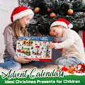 Miniatyrbillede 3 af 5: Jul advent kalender 24 dage nedtælling overraskelse blind kasse