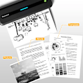 Miniatyrbillede 6 af 7: A4 bærbar printer trådløs M832 til rejse arbejde hjem blækfri termisk