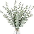Miniatyrbilde 2 av 8: Kunstig eukalyptus blader grønne falske planter grener for bryllup fest utendørs hjemme hage bord dekorasjon