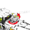 Miniatyrbillede 5 af 5: Gård traktor 2023 STK TEKNISK Majs høster RC Bygge Klodse By Bil Køretøj  Mursten Konstruktion Legetøj