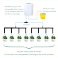 Miniatyrbillede 3 af 6: Automatisk vanding pumpe kontrol blomster planter hjem sprinkler dryp vanding enhed pumpe H8