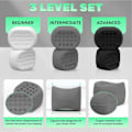 Miniatyrbillede 2 af 7: 6 pieces 60lbs Jaw Exerciser Redefine Jawline Trainer Double Chin Jawliner