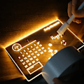 Miniatyrbild 3 av 6: Creative LED Note Board Natt Light USB Rewritable Message Board