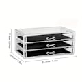 Miniatyrbilde 1 av 5: 3/5Layer Acrylic Srawer Clear Office Organizer Srawer for Desk