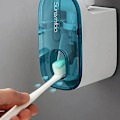 Miniatyrbillede 4 af 9: 1 styk Automatisk Tandpasta Dispenser Badeværelse Tilbehør Væg montering